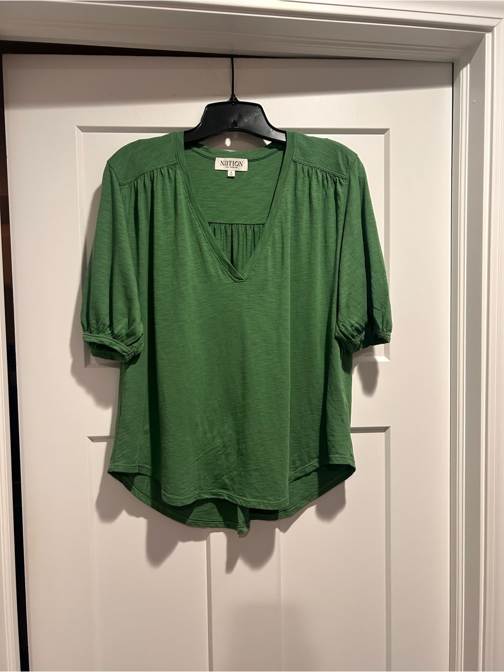 Like New - Nation LTD Edie Shirred Tee - Size Small - Picture 2 of 4